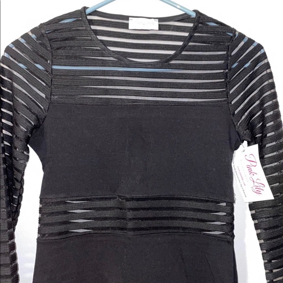 NWT Pink Lily Black Dress - Picture 3 of 5